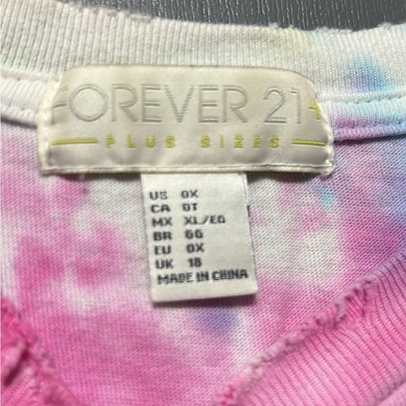 Forever 21+ Tye Dye Tee 0X - Picture 5 of 5